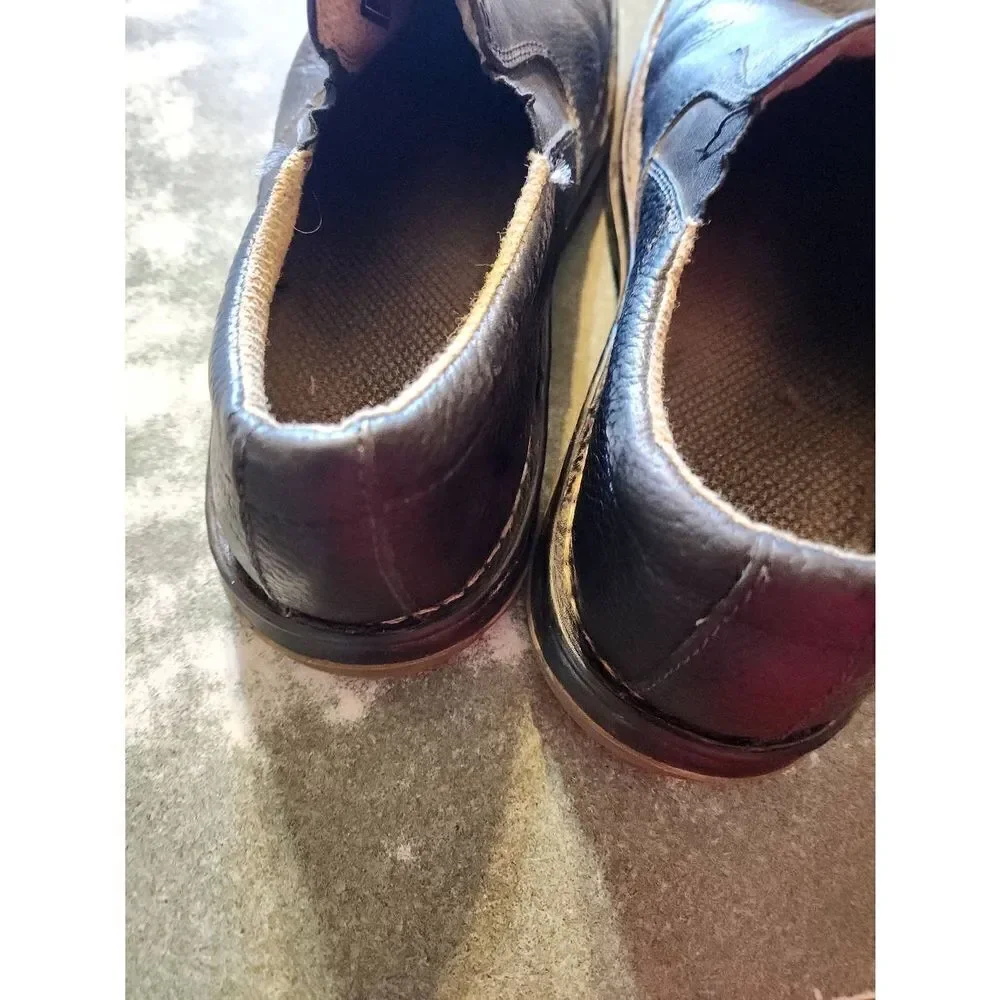 DR. MARTENS BRYCE Leather Pull-on Oxford Shoes Black Size 11 Men's